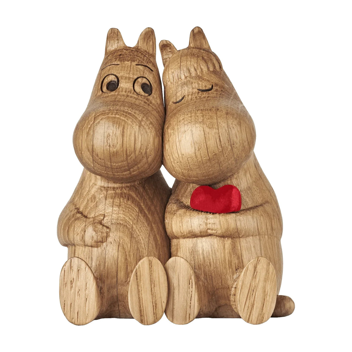 Mumitroldene træfigur egetræ/red heart HUG - Dsignhouse