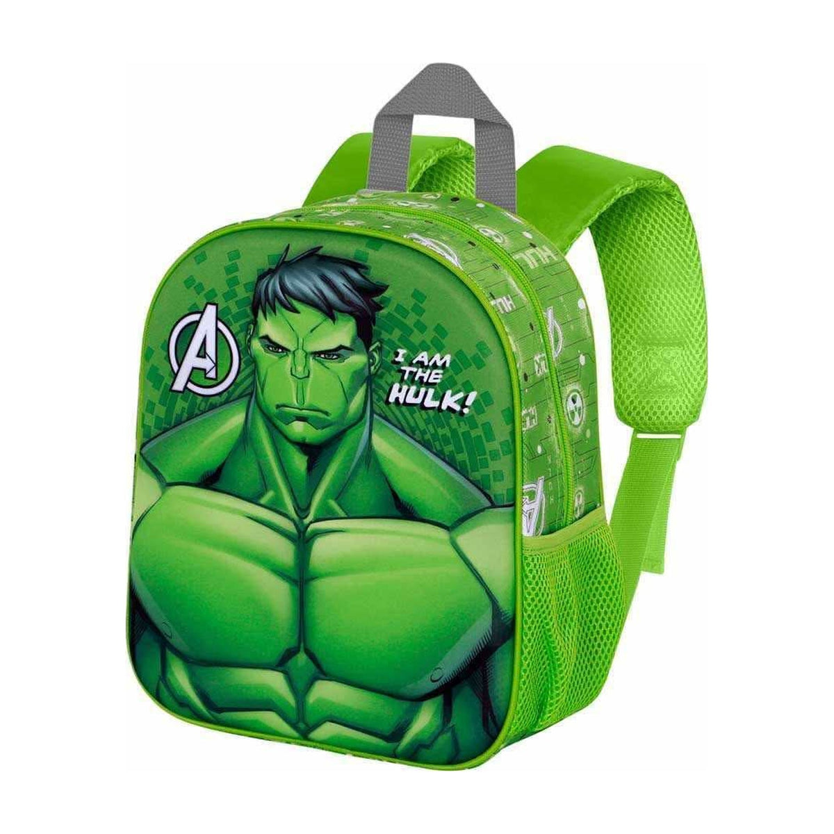 HULK Elite 3D rygsæk med ikonisk Hulk design og rummeligt hovedrum