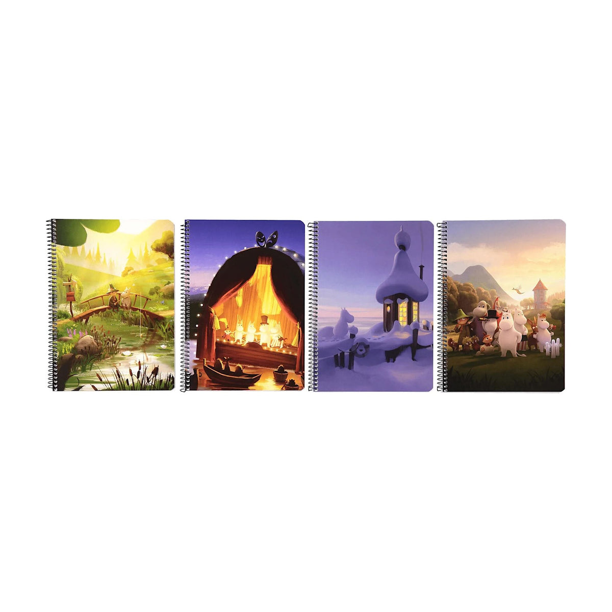 Mumitroldene Moominvalley spiralnotesbog A5/80 assorterede designs - Dsignhouse