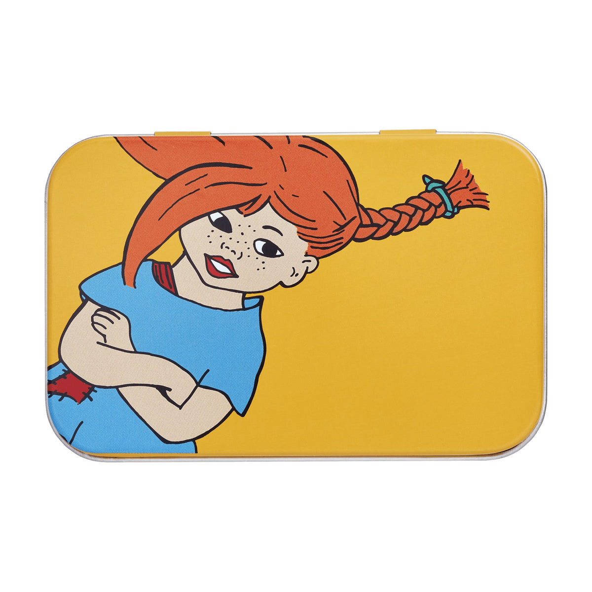 Pippi Langstrømpe dåse 10 x 6,5 x 3 cm - Den stærkeste pige i verden - Dsignhouse