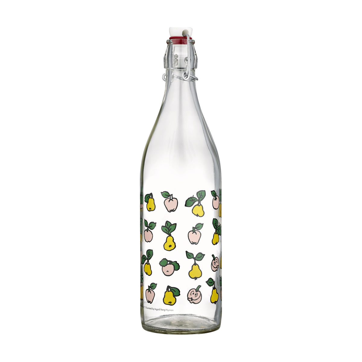 Pippi Langstrømpe glasflaske Frugter 1L - Dsignhouse
