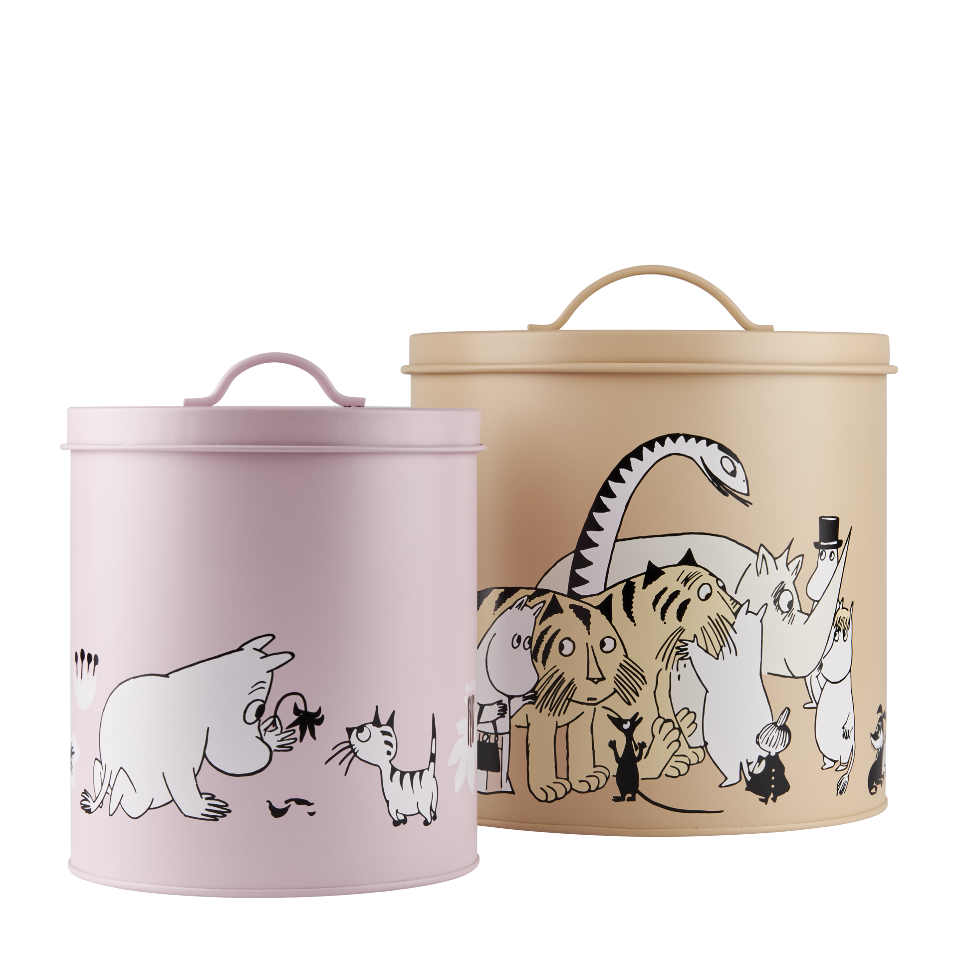 Moomin tindåse - sæt af 2, pink/beige