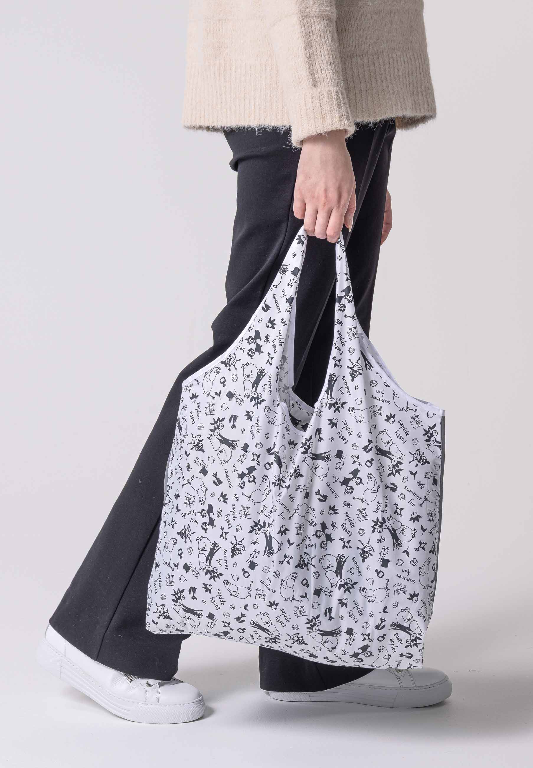 Moomin Garden white, RPET, reflective edge