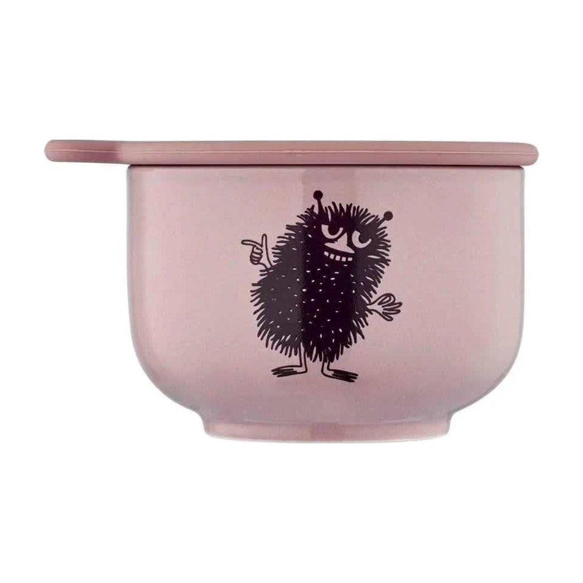 Moomin vatpindekrus Powder Rose - A-grade porcelæn/keramik - Låg i silikone.