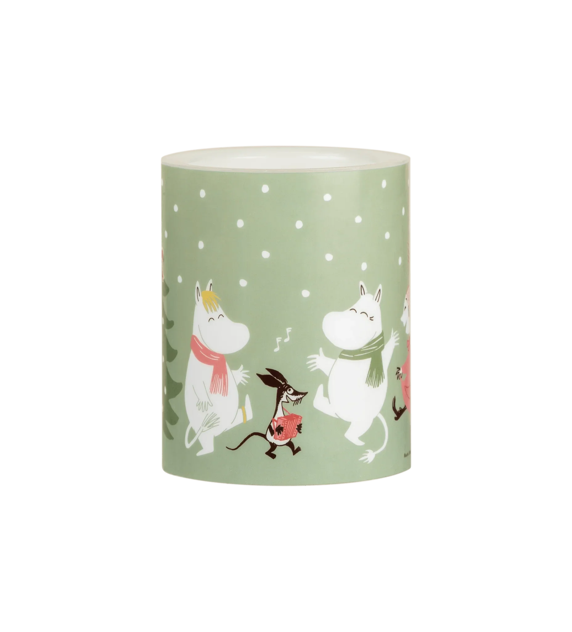 Moomin LED lys Festive Spirits 12.5 cm with hand-painted details for cozy holiday decor