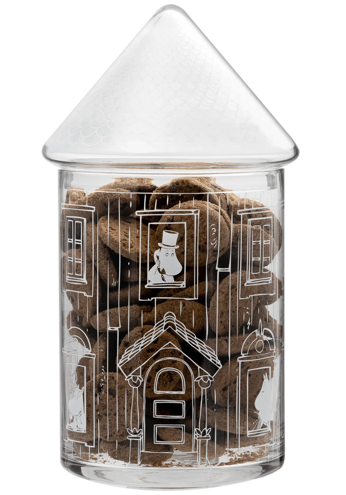 Moomin Moomihouse glas krukke.