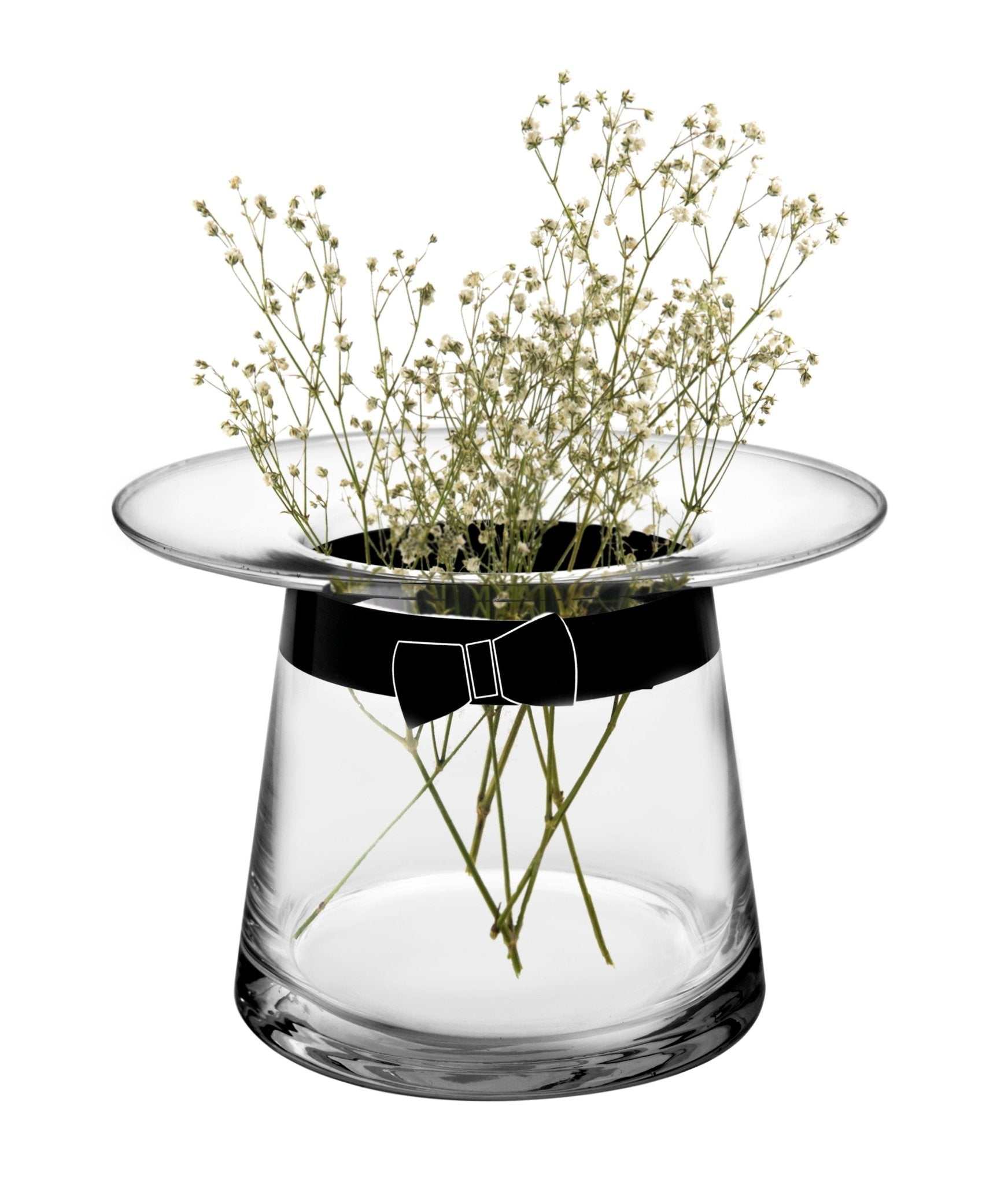 Mumitroldene Moominpappa's hat vase, klar - Dsignhouse