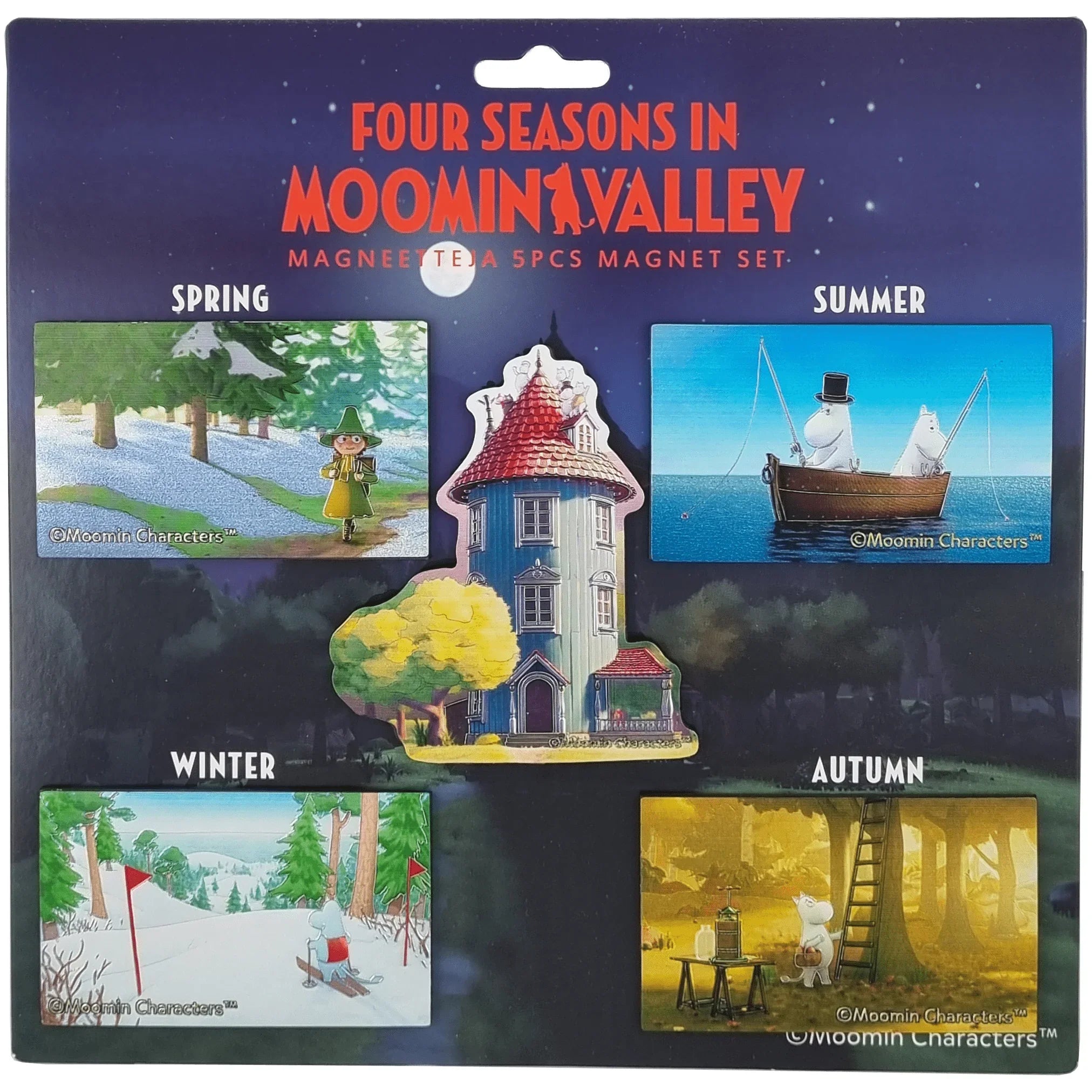 Moomin aluminiumsmagneter.