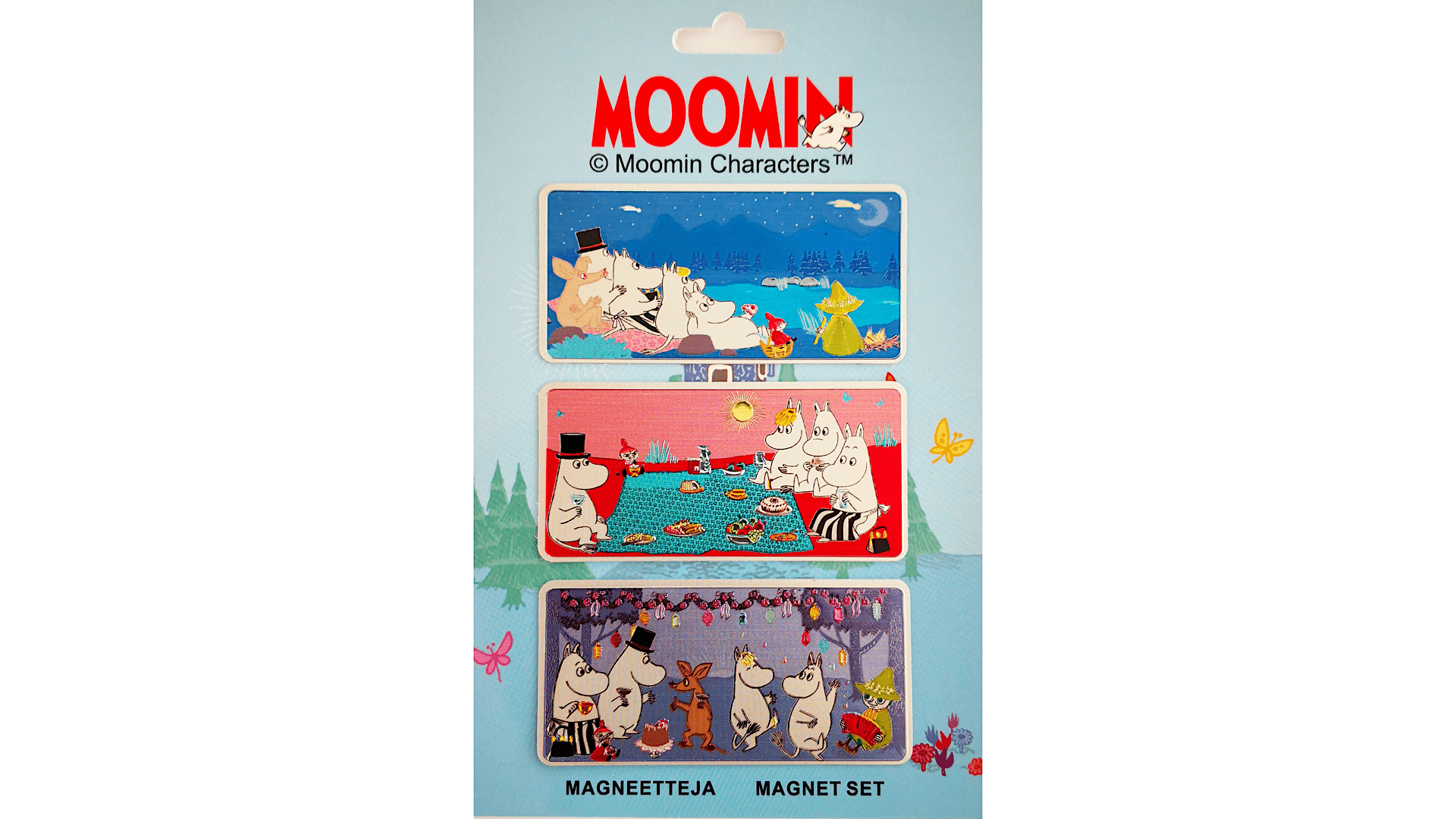 Moomin aluminiumsmagneter.