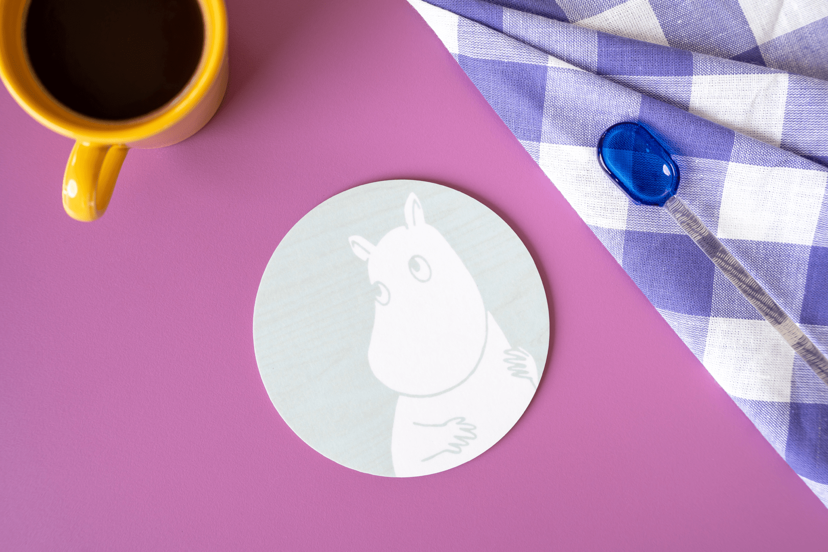 Moomin coaster 10 cm - Mumitrolden.