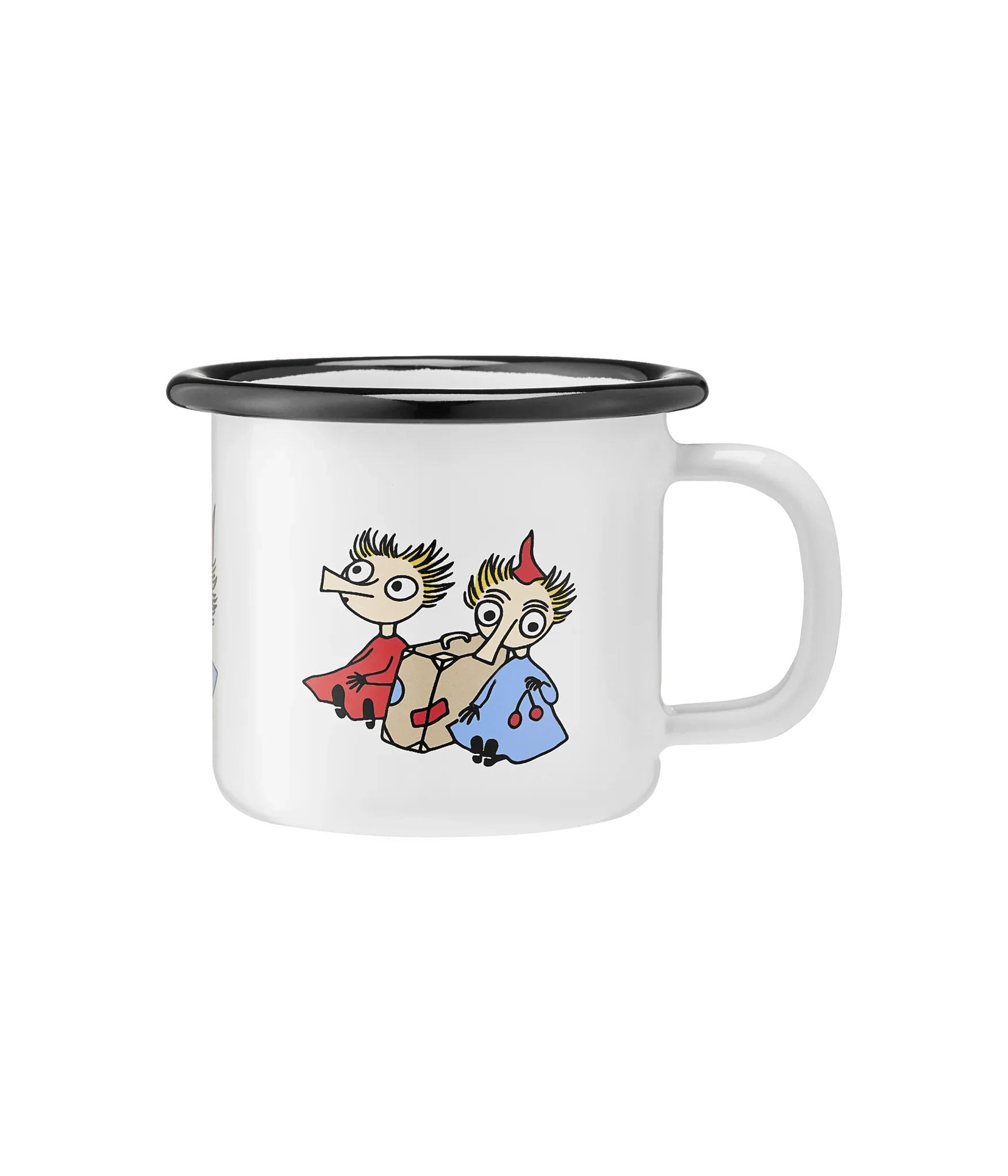 Moomin emaljekrus 1,5 dl - Thingumy & Bob.