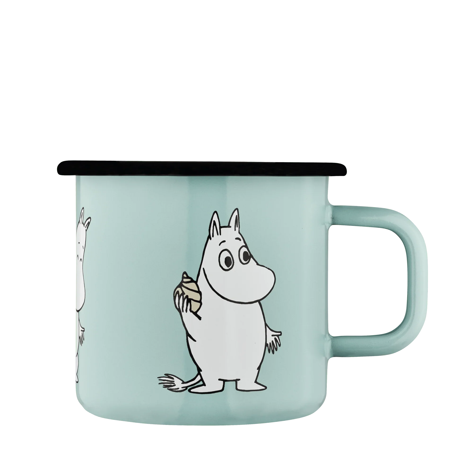 Moomin emaljekrus 3,7 dl - Moomin, mint.