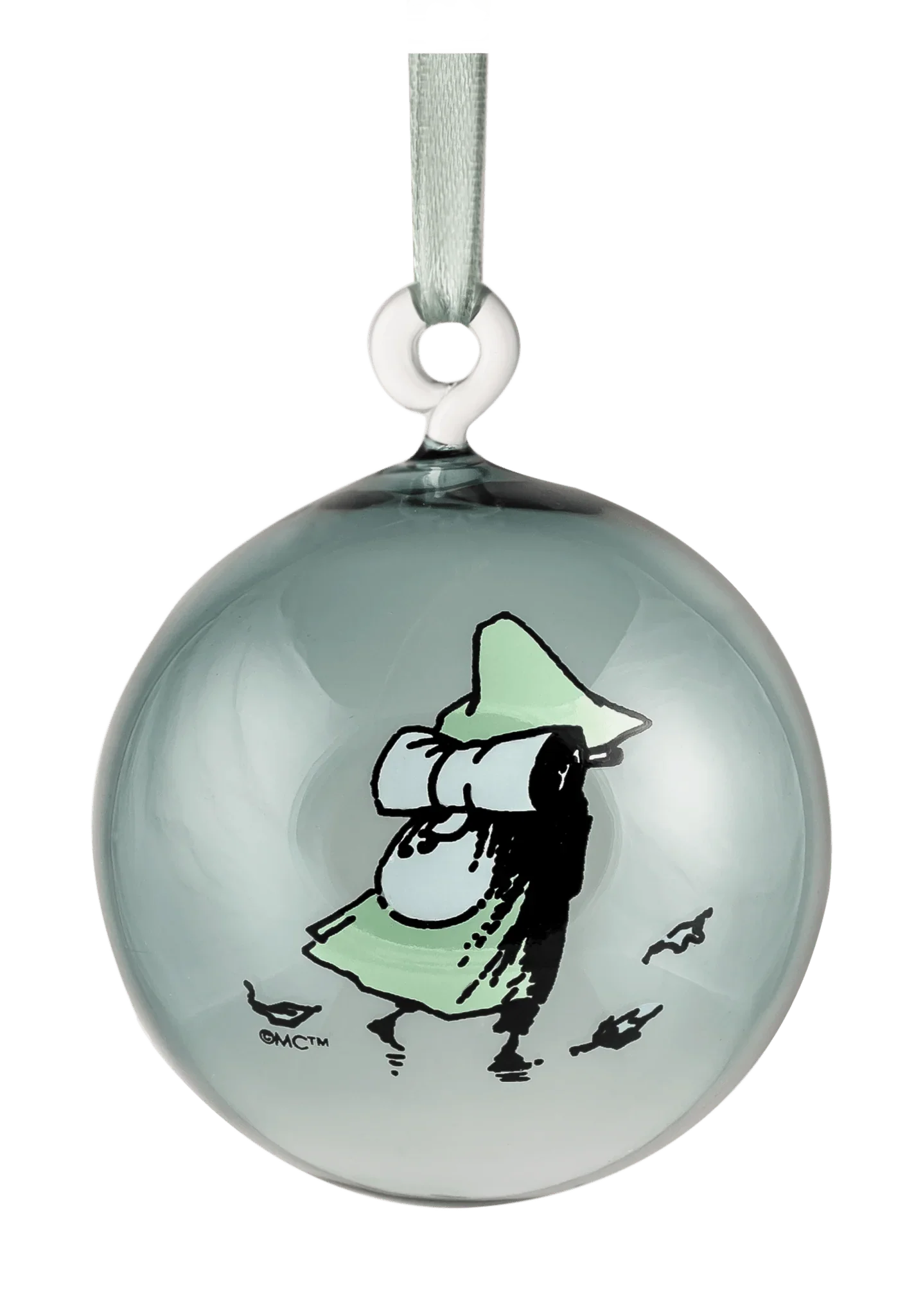 Moomin glas dekorationskugle - gavesæt med 4 stk.