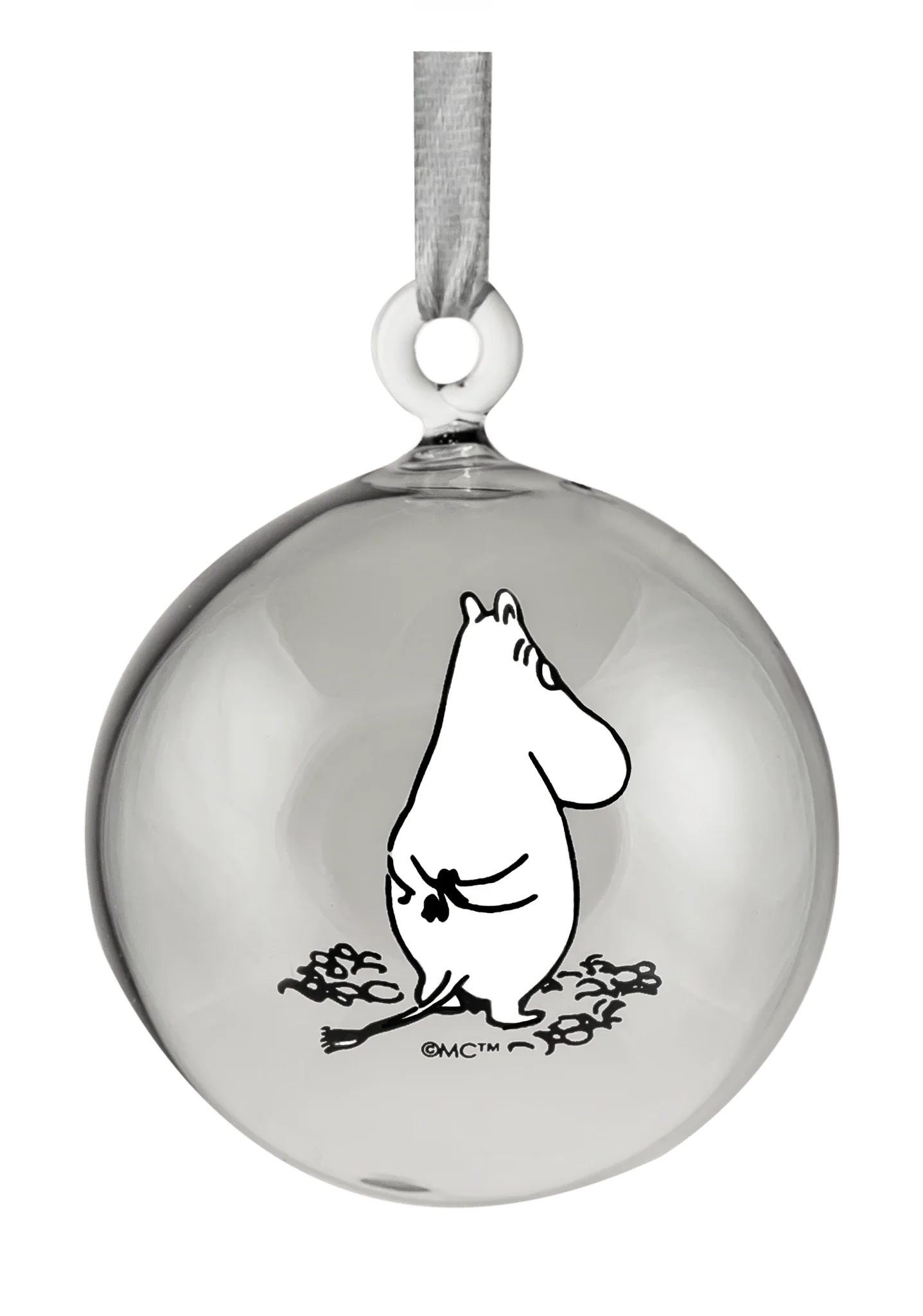 Moomin glas dekorationskugle - gavesæt med 4 stk.