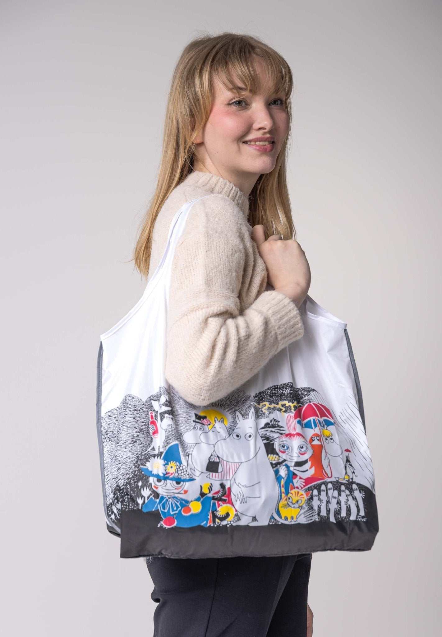 Mumitroldene indkøbstaske Comic, RPET, reflective edge - Dsignhouse