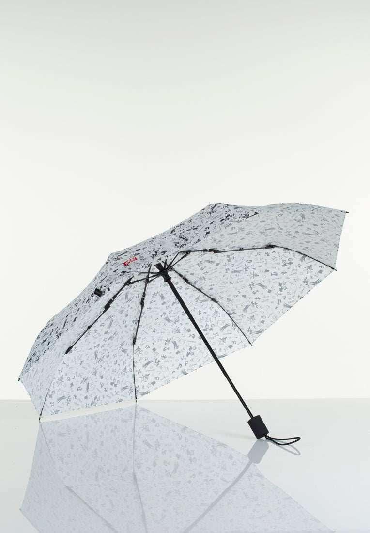Mumitroldene paraply 100cm "Garden" hvid - Dsignhouse