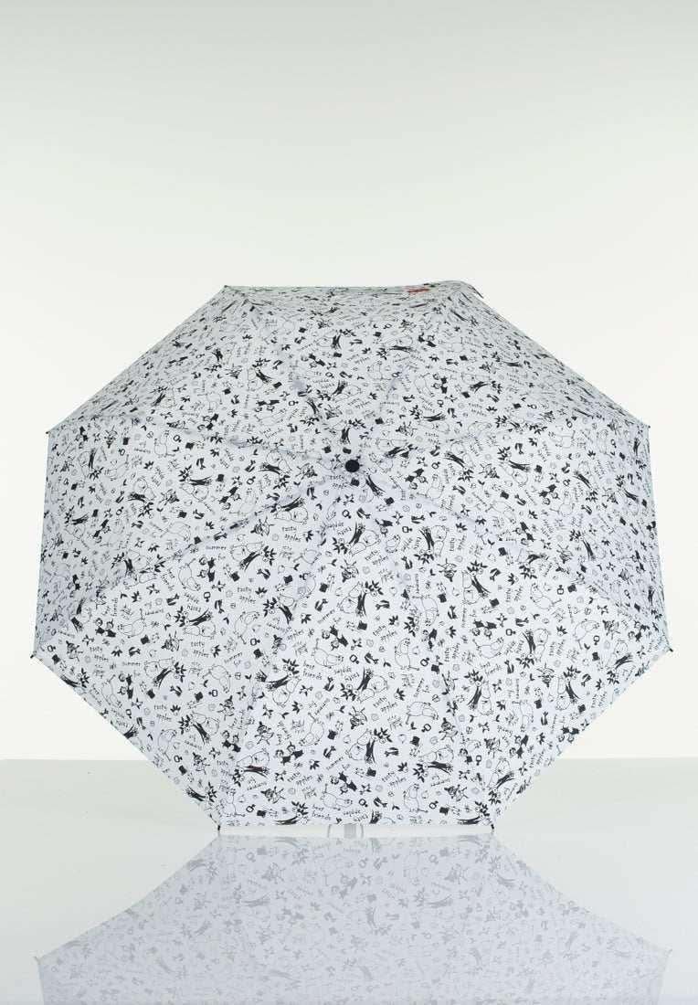 Mumitroldene paraply 100cm "Garden" hvid - Dsignhouse