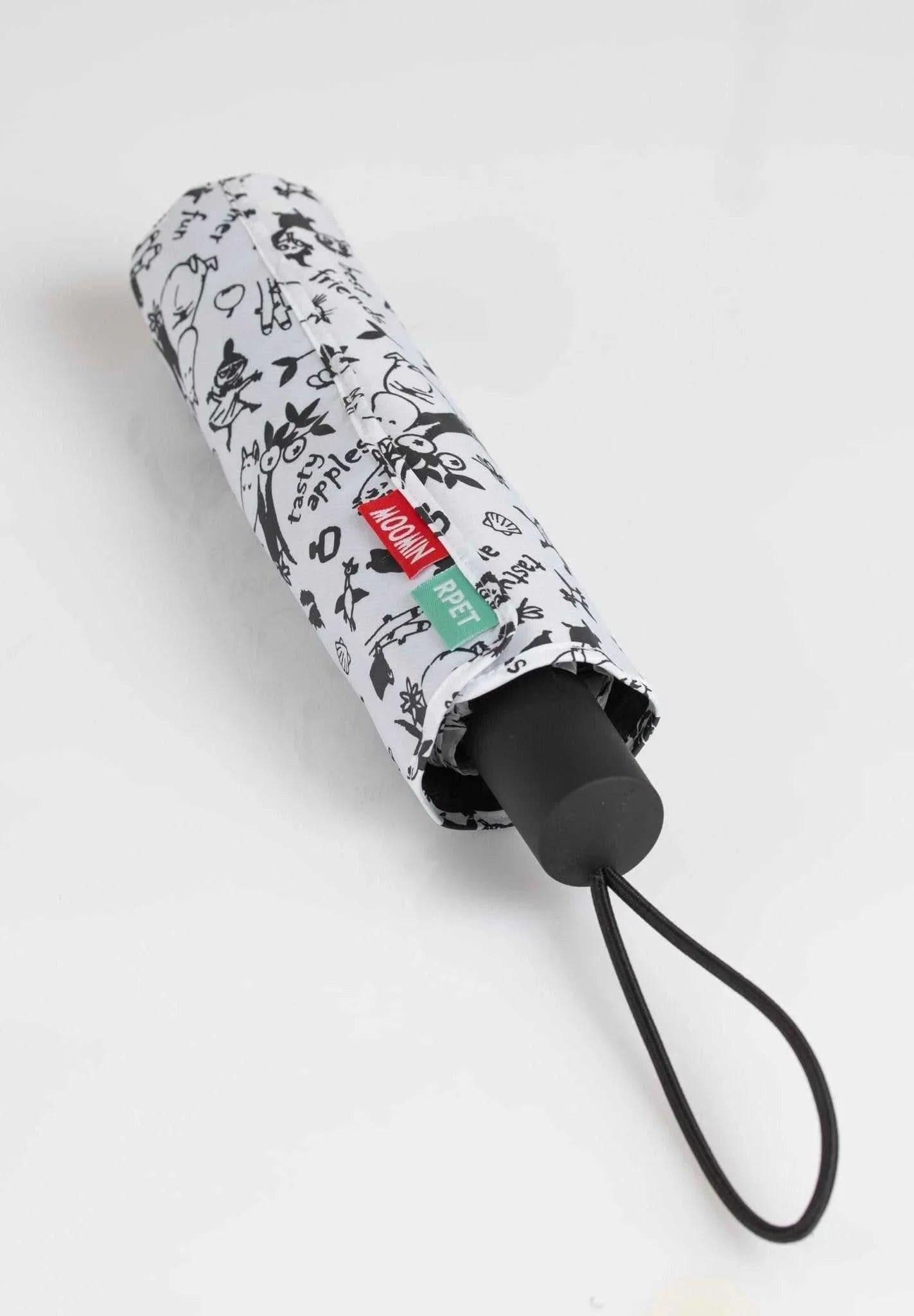 Mumitroldene paraply 100cm "Garden" hvid - Dsignhouse
