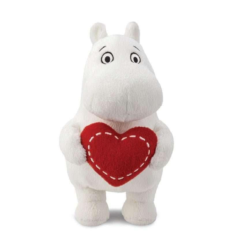 Moomin plysdyr med hjerte S (AW).