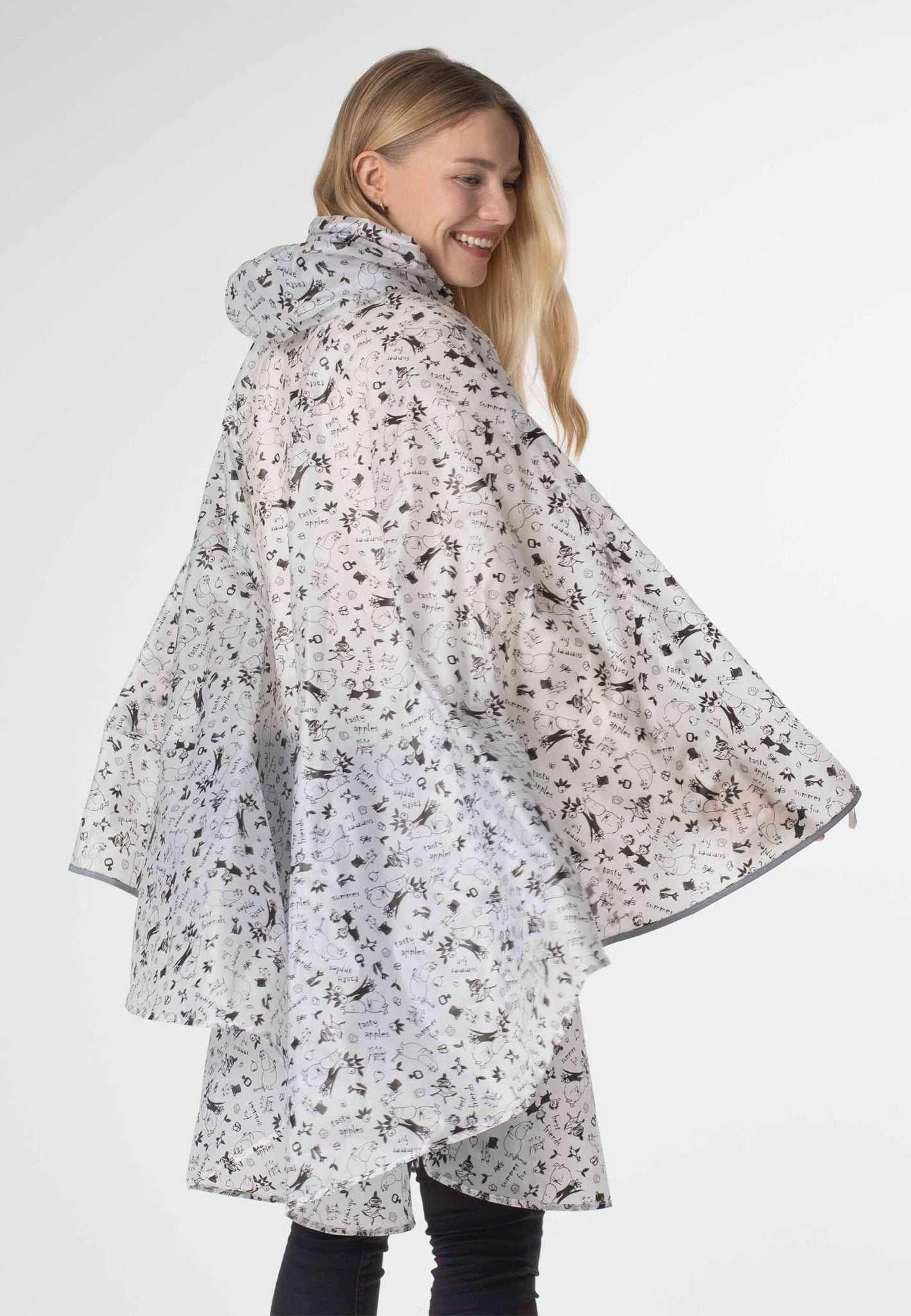 Mumitroldene regnslag "Garden" L Hvid - Dsignhouse