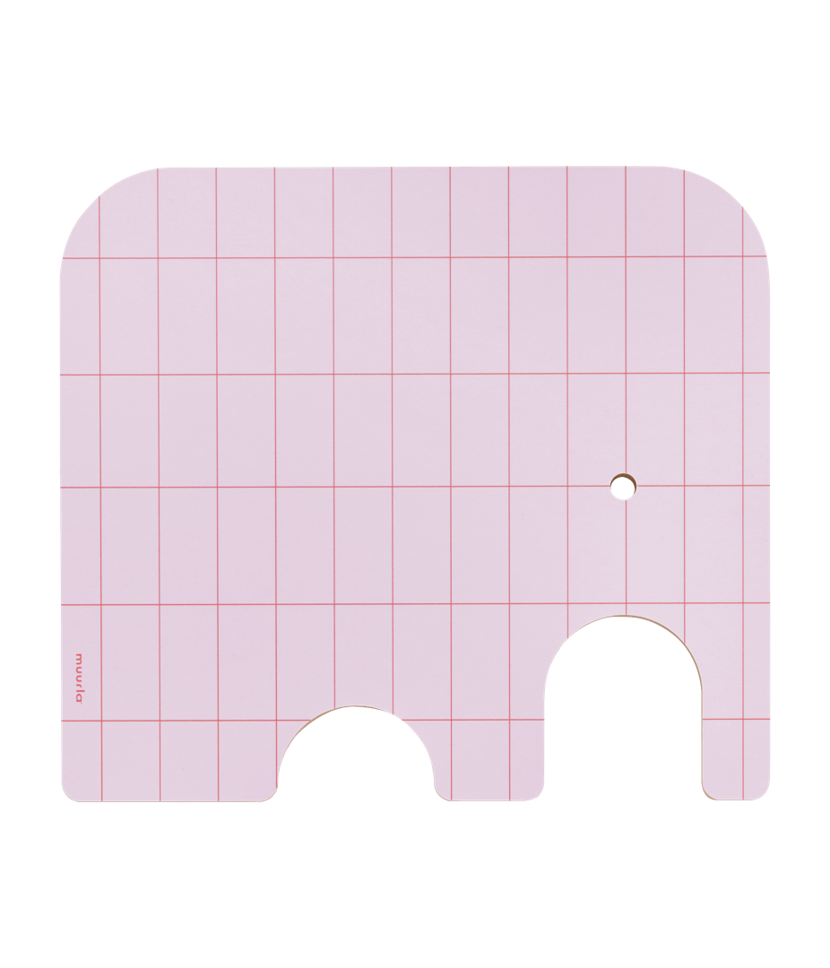 Muurla skærebræt, Elefant, birk/rosa, Medium.