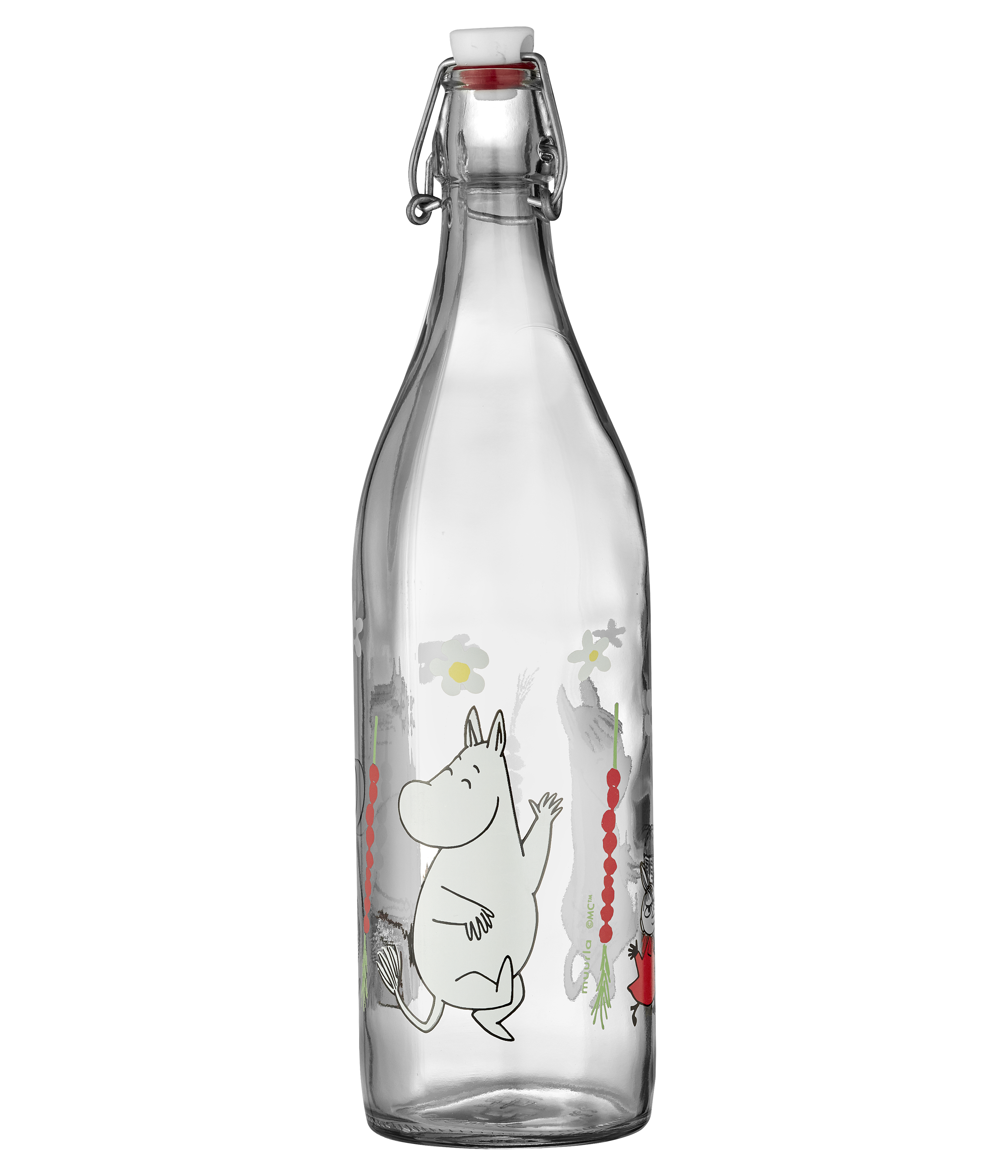 Moomin glasflaske Wild Strawberries 1 L