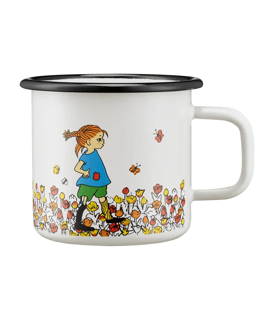 Pippi Langstrømpe emaljekrus BE MORE PIPPI 3,7dl - Dsignhouse