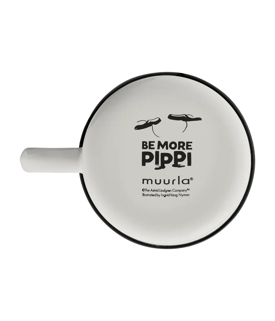 Pippi Langstrømpe emaljekrus BE MORE PIPPI 3,7dl - Dsignhouse