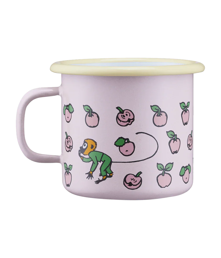 Pippi Langstrømpe emaljekrus Frugter 2,5dl - Dsignhouse