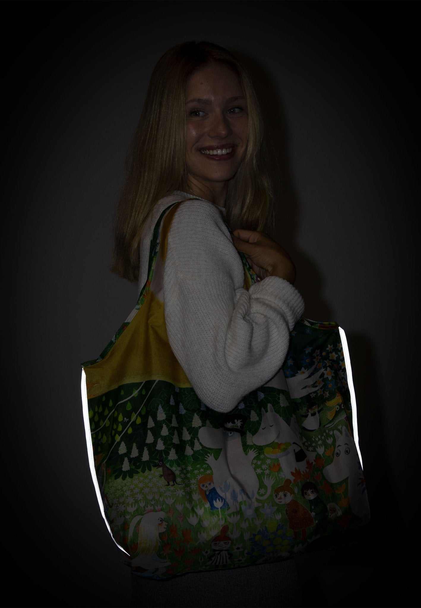 Mumitroldene ecobag Jorney, RPET, reflective edge - Dsignhouse