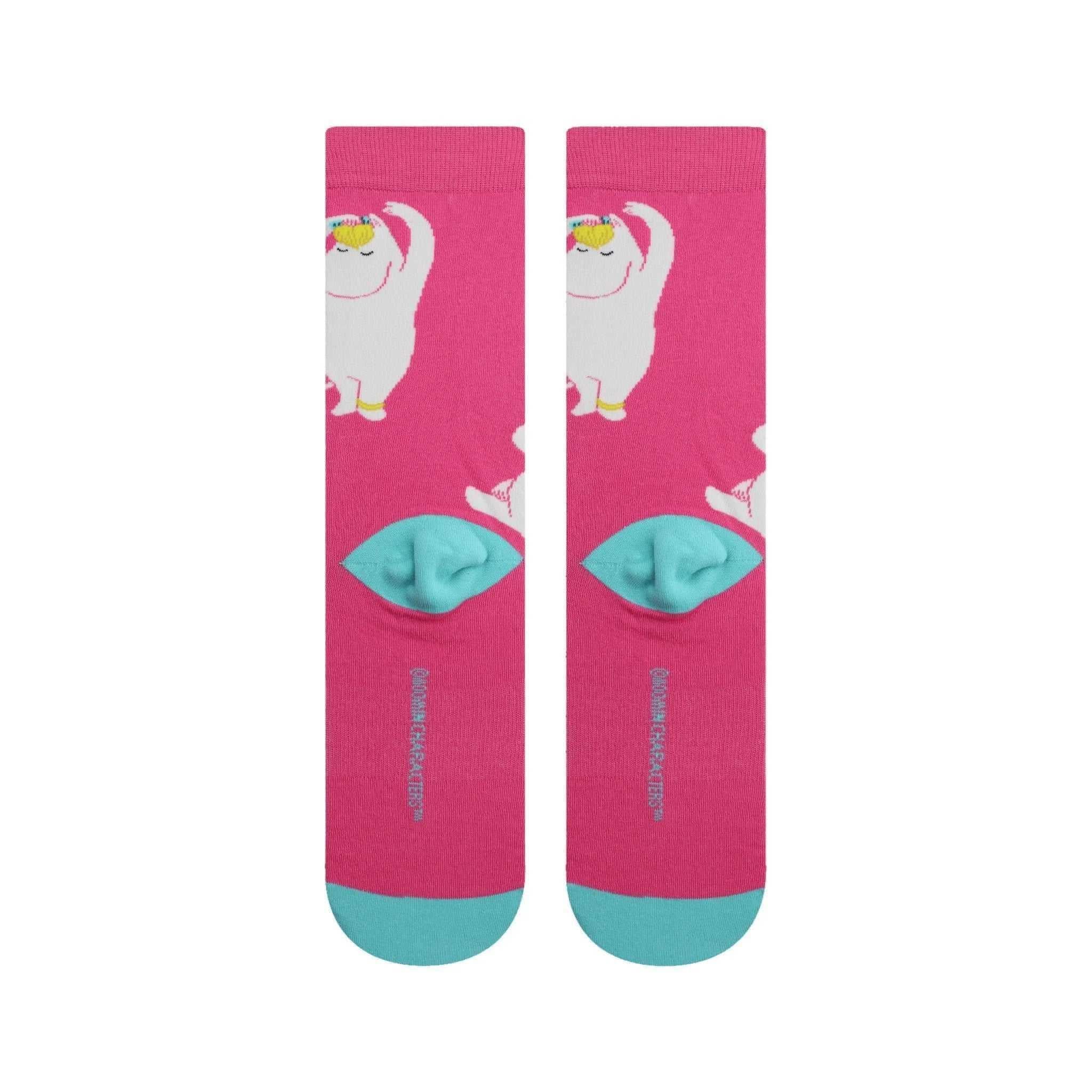 Mumitroldene Nvrlnd sokker, Snorkfrøken, Pink Crew S/M - Dsignhouse