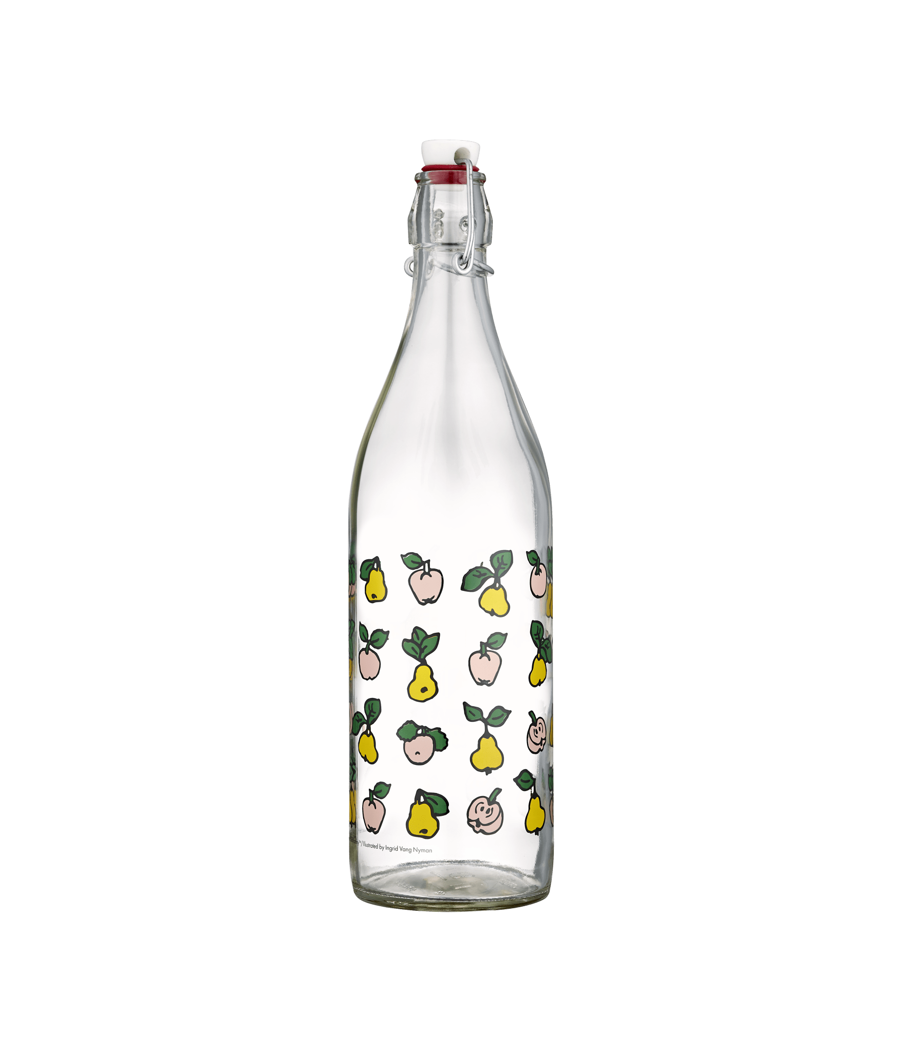 Pippi Langstrømpe glasflaske Frugter 1L - Dsignhouse