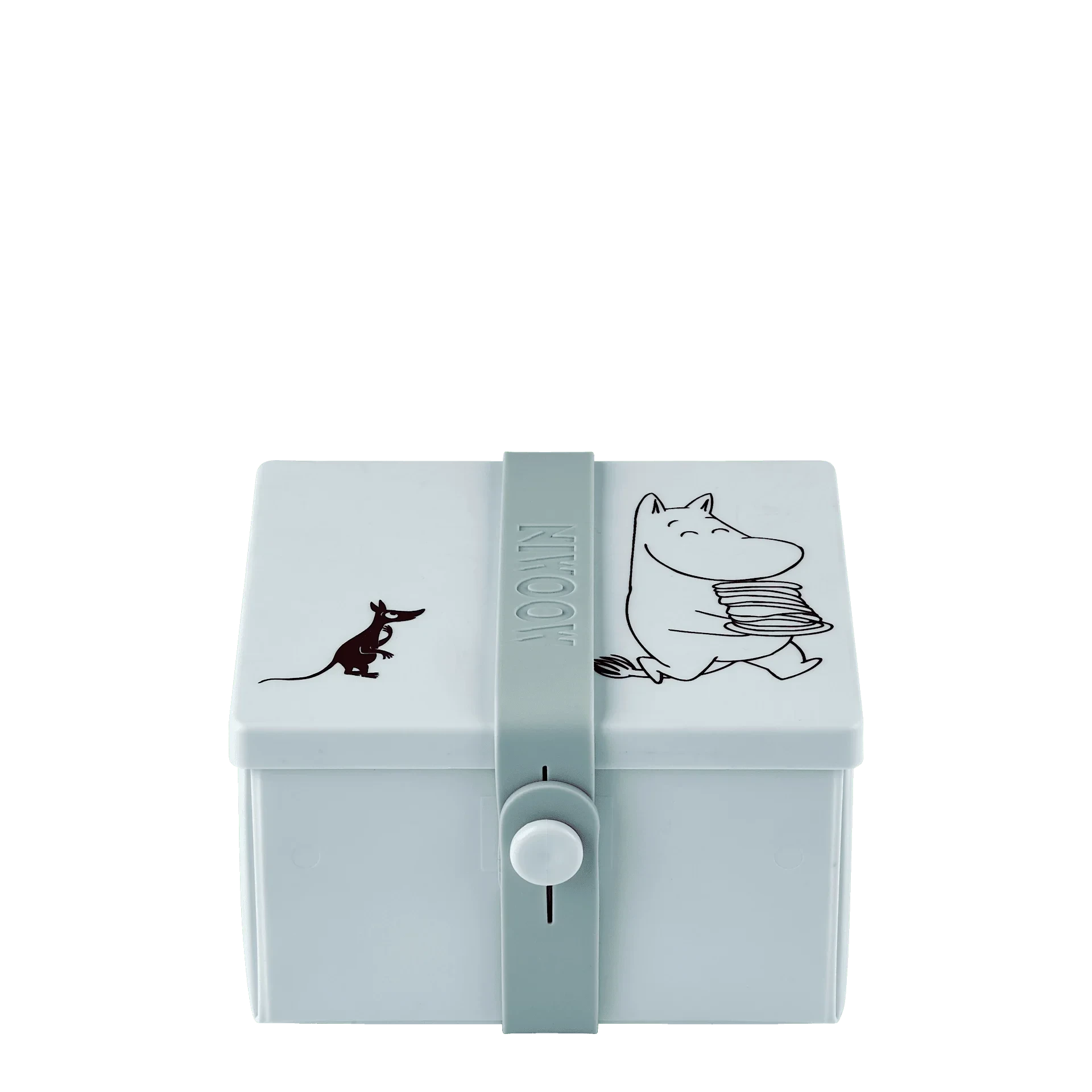 Moomin Lunch Box 02, firkantet, morning mist.