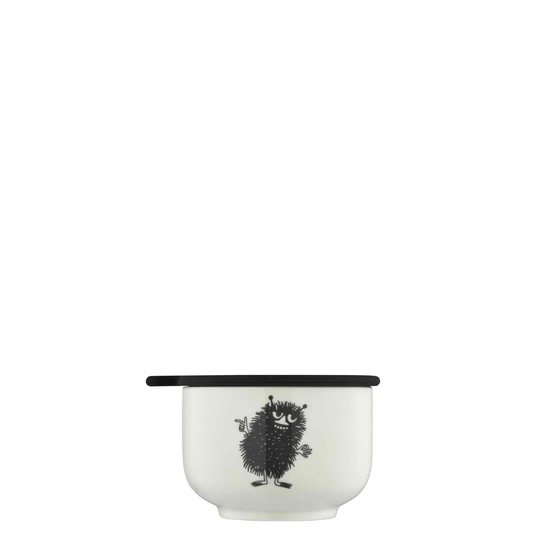 Moomin vatpindekrus Valley White - A-grade porcelæn/keramik - Låg i silikone.