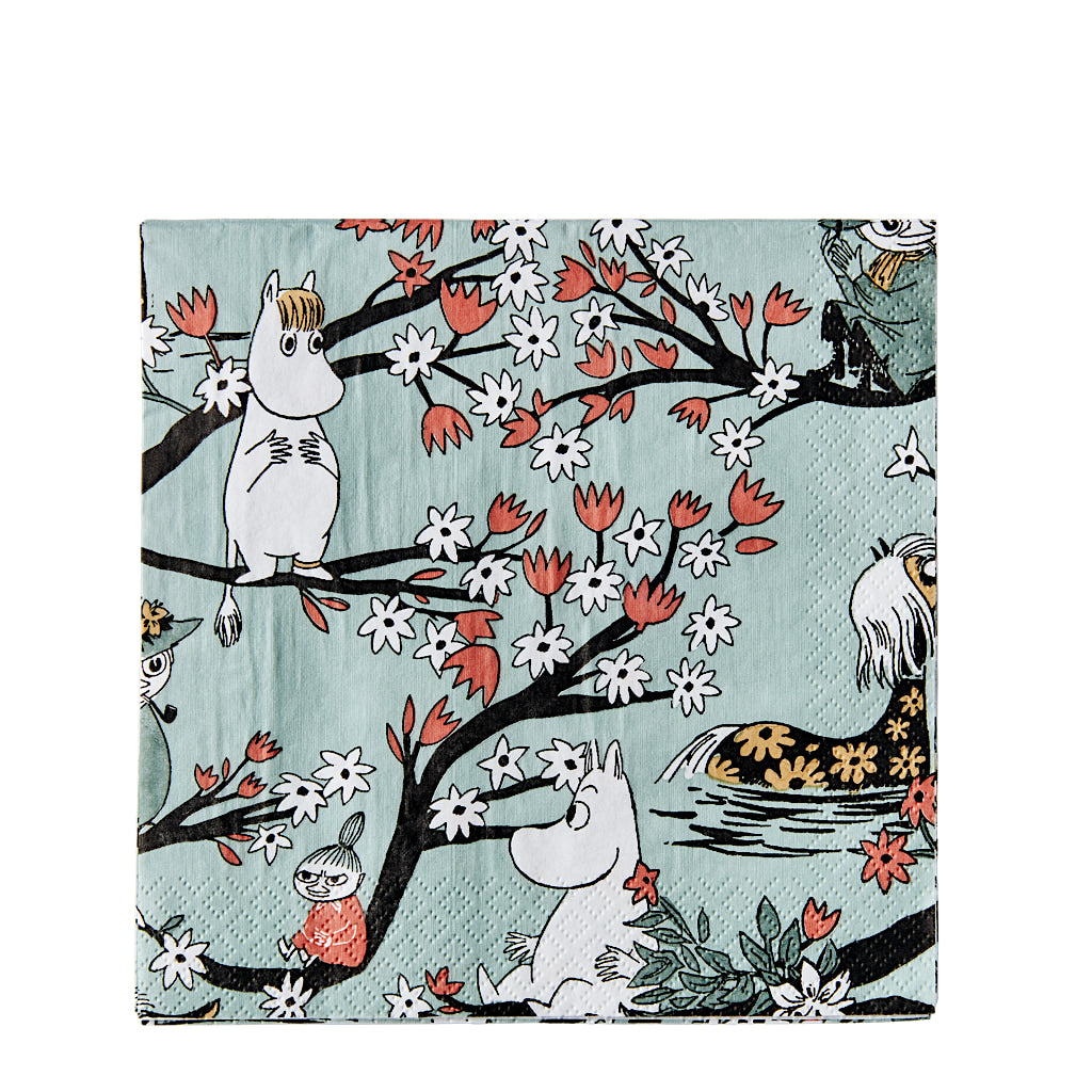 Mumitroldene Servietter, Moomin Falls in Love, 20stk. 33cm