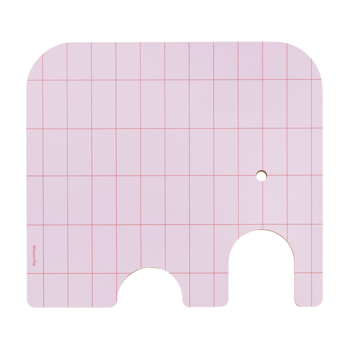 Muurla skærebræt, Elefant, birk/rosa, Medium.