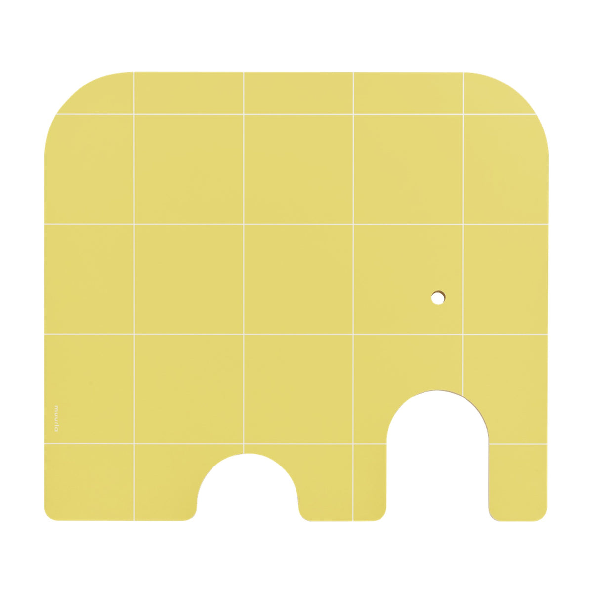 Muurla skærebræt, Elefant, birk/gul, large.