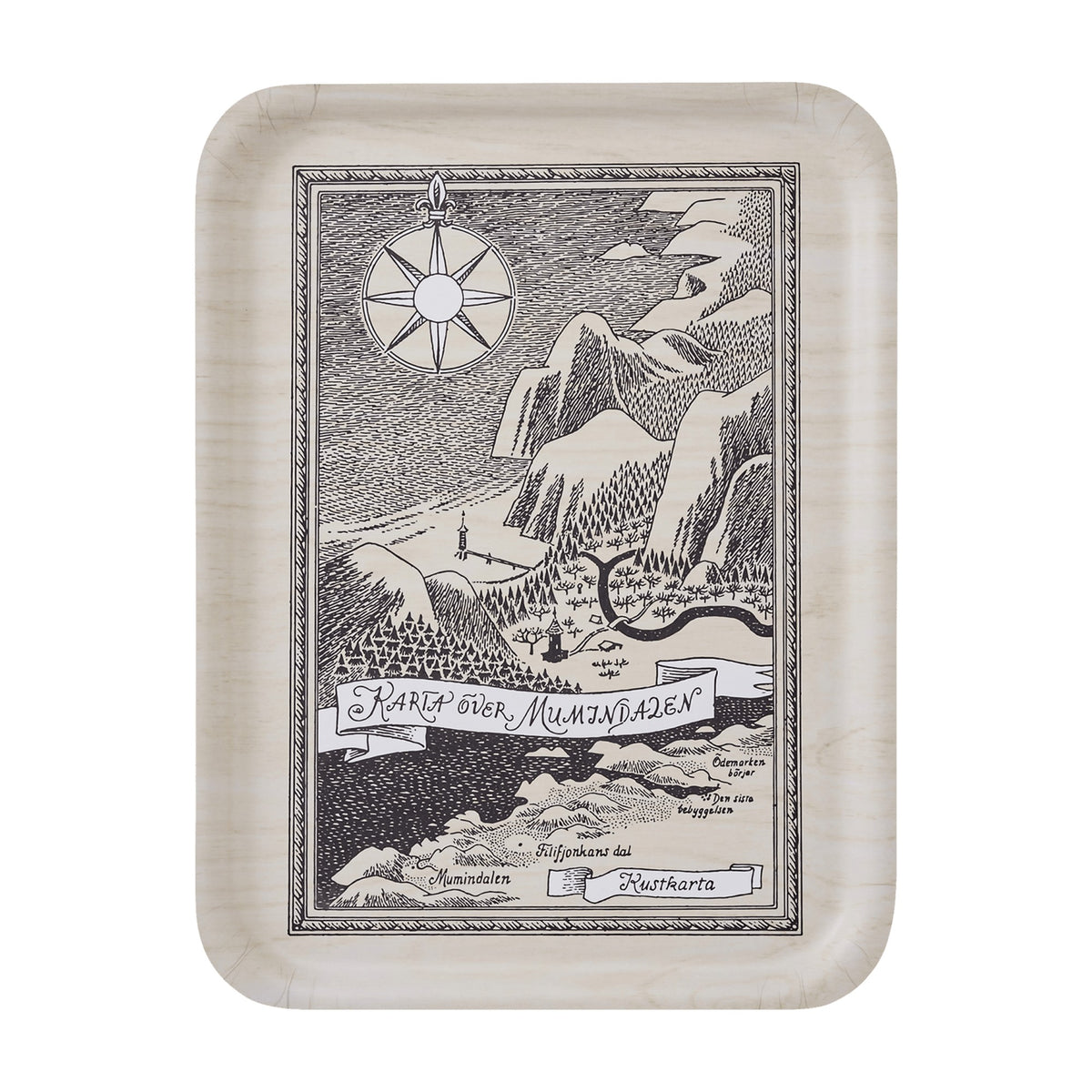 Mumitroldene bakke 42x32 cm the Map SWE - Dsignhouse