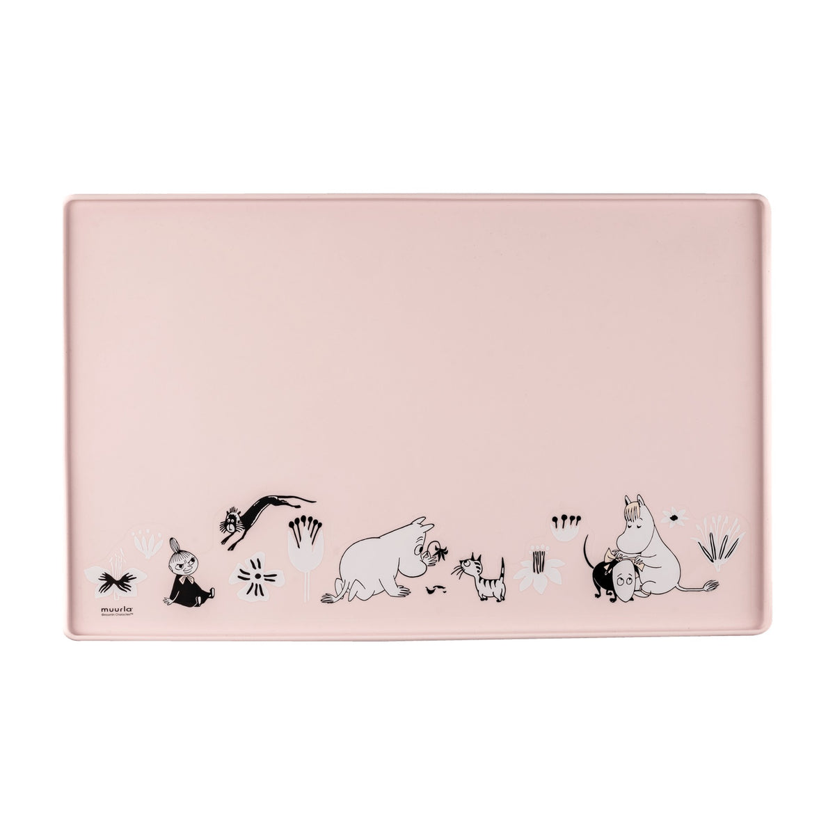 Mumitroldene silikoneunderlag 48 x 30 cm - pink - Dsignhouse