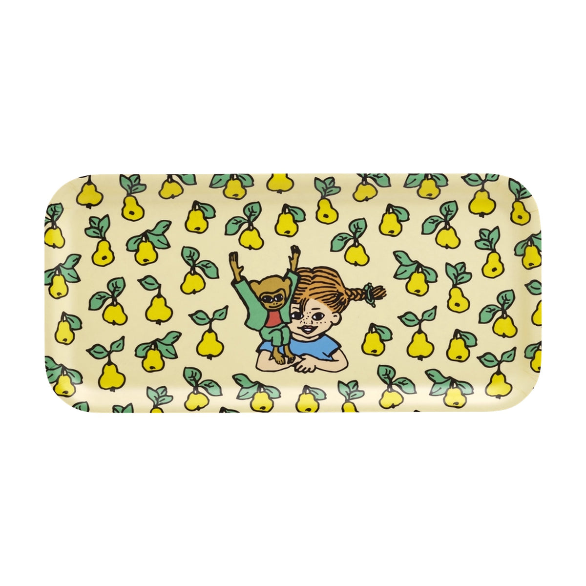 Pippi Langstrømpe bakke Frugter 27x13cm - Dsignhouse