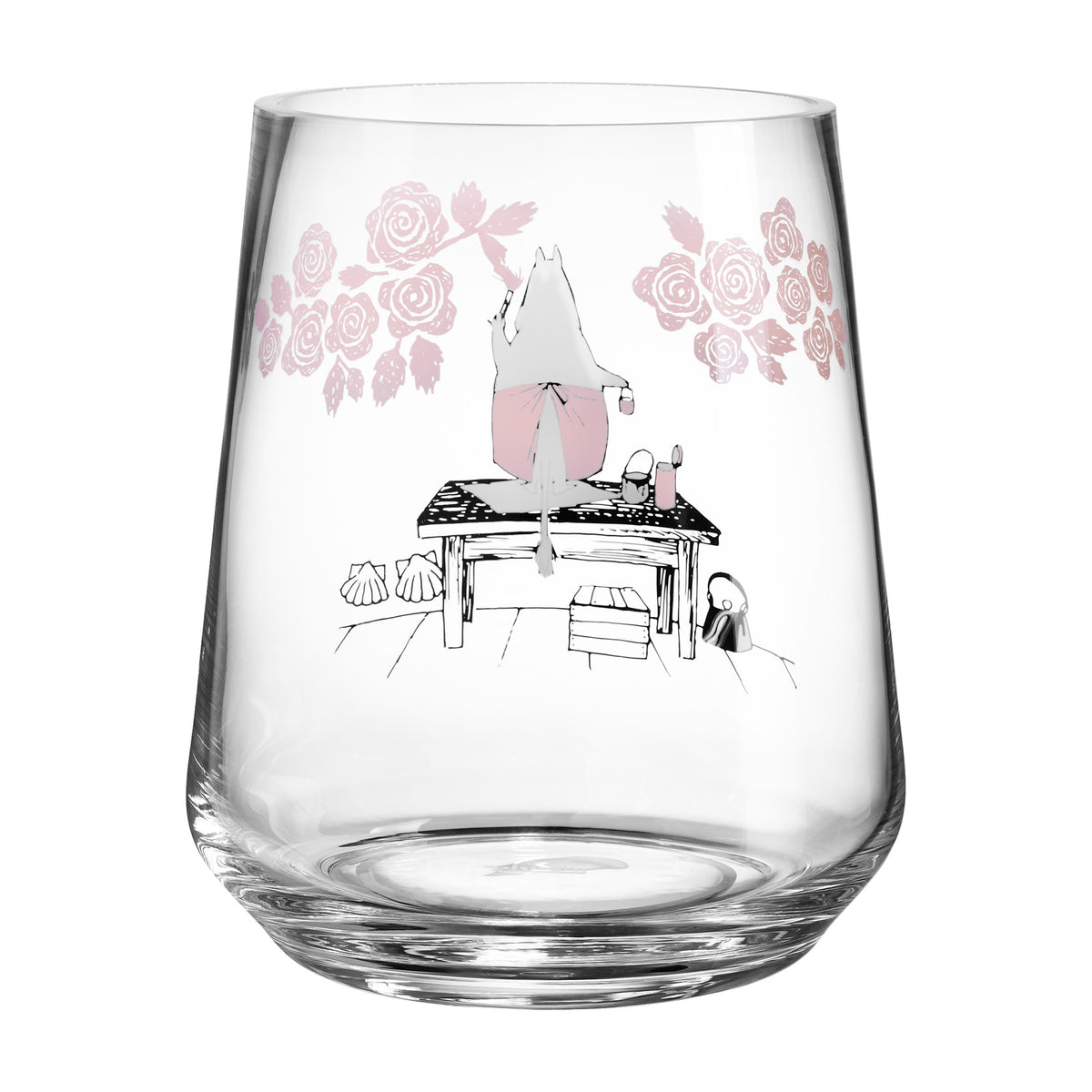 Moomin vase/lanterne - Roses - Dsignhouse