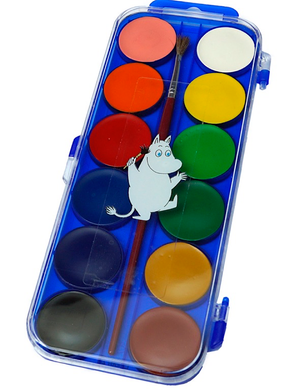 Mumitroldene Moomin watercolours 12 pcs