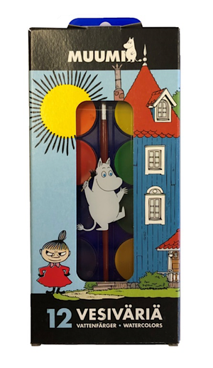 Mumitroldene Moomin watercolours 12 pcs