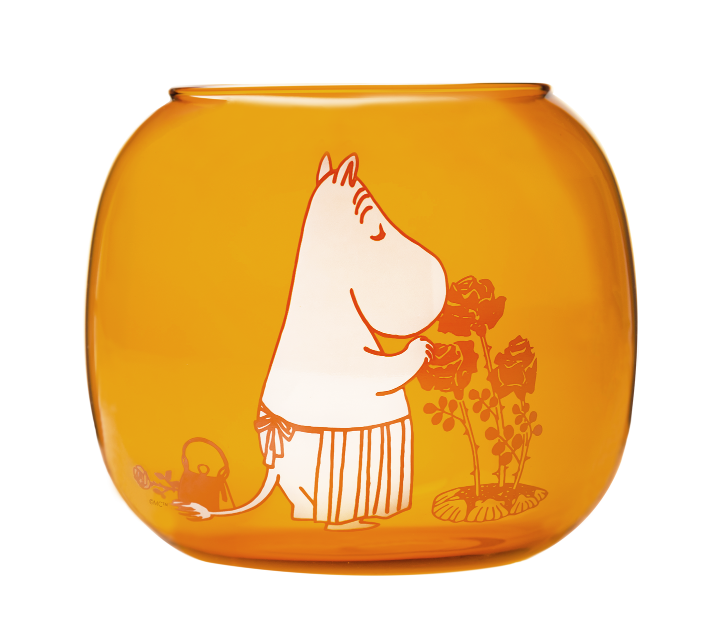 Mumitroldene fyrfadsstage Mumimor, orange