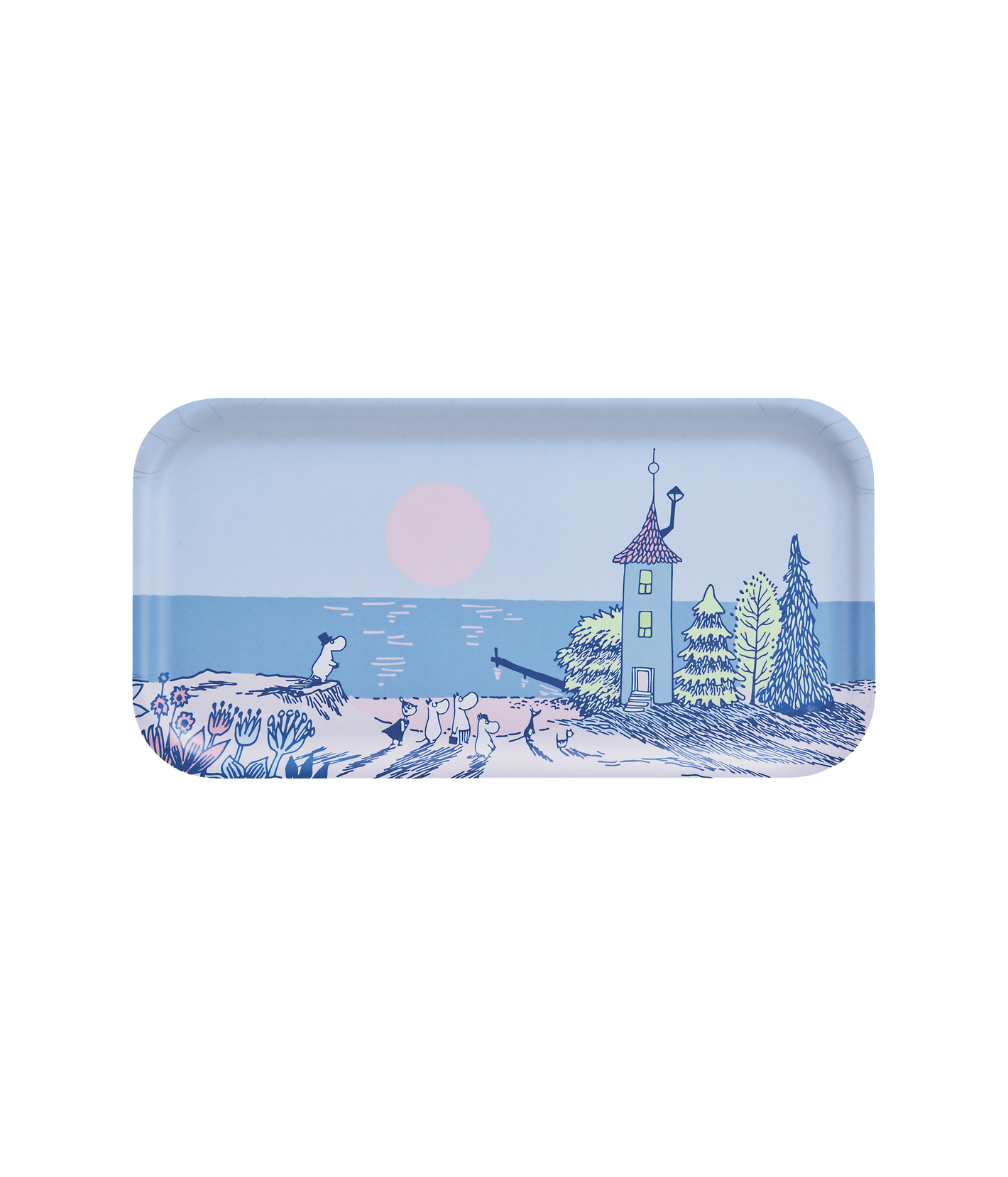 The Moomins Tray 43x22 cm Sunset