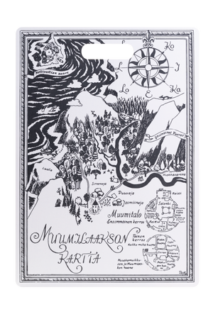 Mumitroldene skære- & serveringsbræt 30 x 43 cm - Kortet