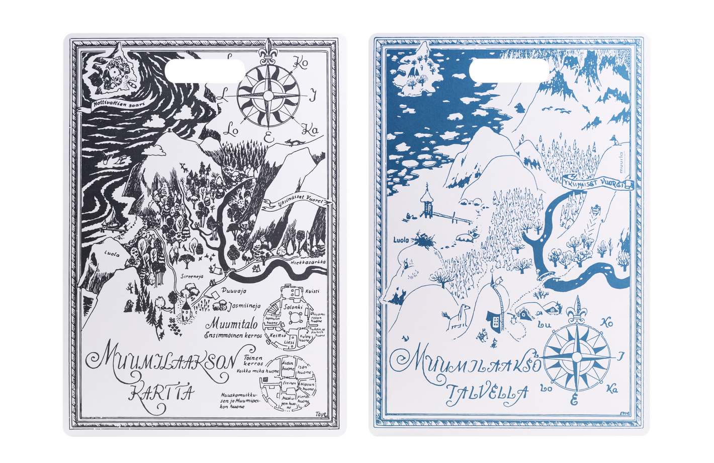 Moomin cutting &amp; serving board 30 x 43 cm - The card