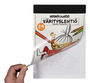 Mumitroldene Moominvalley malebog A4 24 billeder