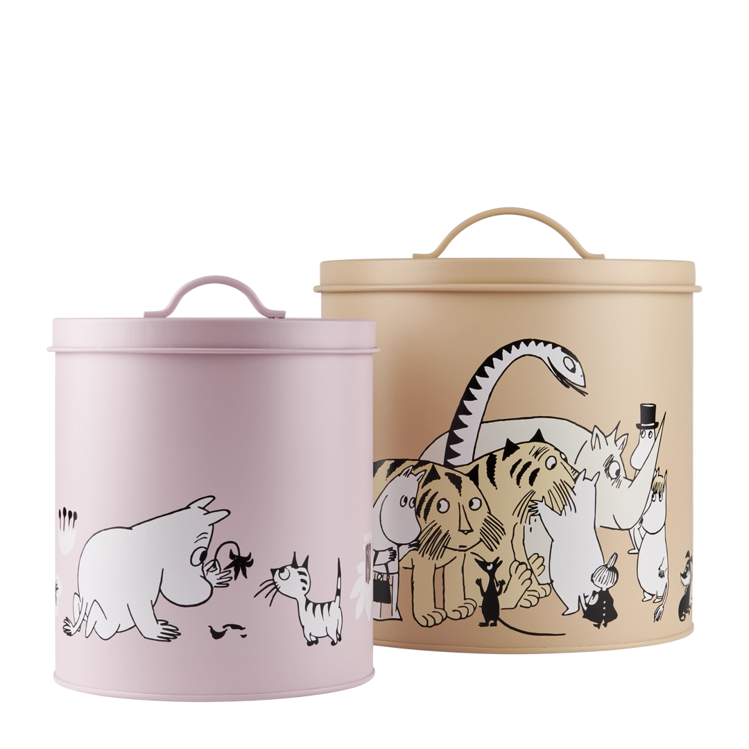 Moomin tindåse - sæt af 2, pink/beige