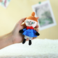 Mumitroldene pendant/key ring Little My blue